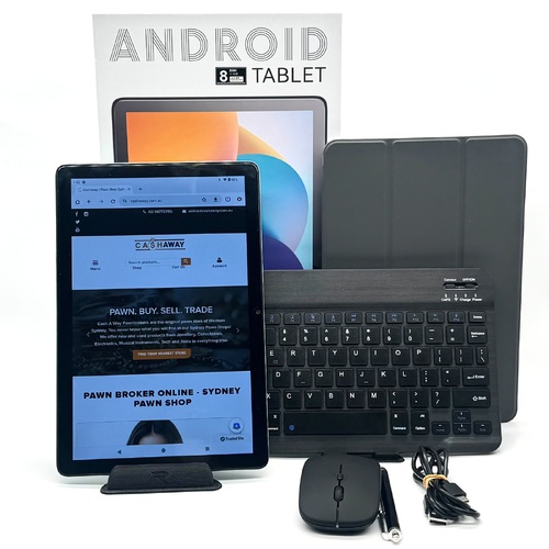 BAKEN L10 10 Inch Android 14 Tablet Quad Core WiFi Wireless Keyboard and Mouse