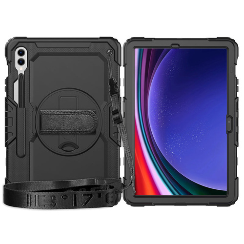 EFM Baja Rugged Case Samsung Galaxy Tab A9+ 11 Inch 3 in 1 Black Cover