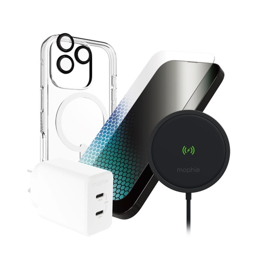 ZAGG Mophie Premium Power and Protect Bundle iPhone 16 Pro Max Case Charger