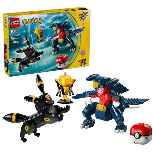 LEGO 72165 Pokemon Umbreon vs Garchomp SMART Play Battle 831 Pieces
