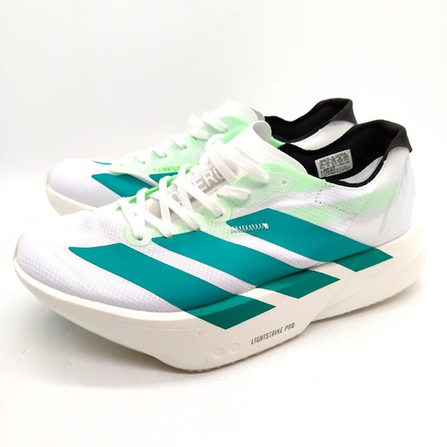 Adidas Adizero Adios LightStrike Pro 4 Running Shoes White Teal US 8.5 JR1267
