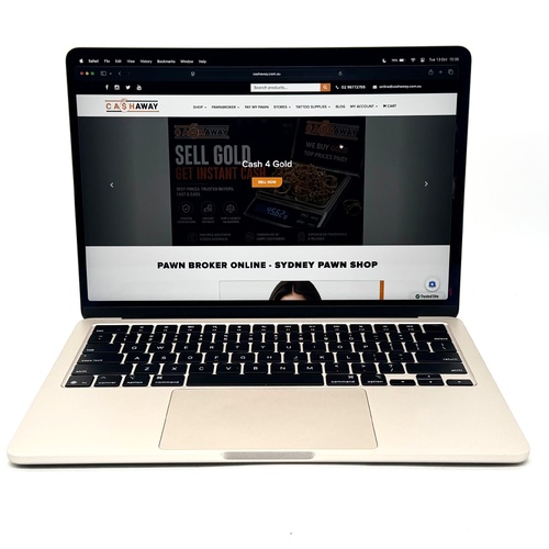Apple MacBook Air 13 Inch M4 2025 16GB RAM 256GB SSD Starlight MW0Y3X/A