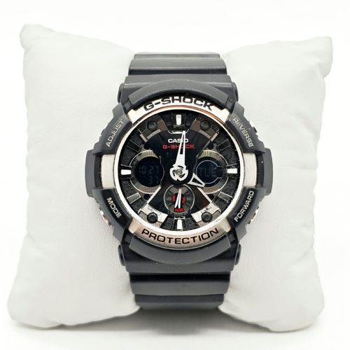 Casio G-Shock GA-200-1A Series Analog Digital Mens Watch Black 200M