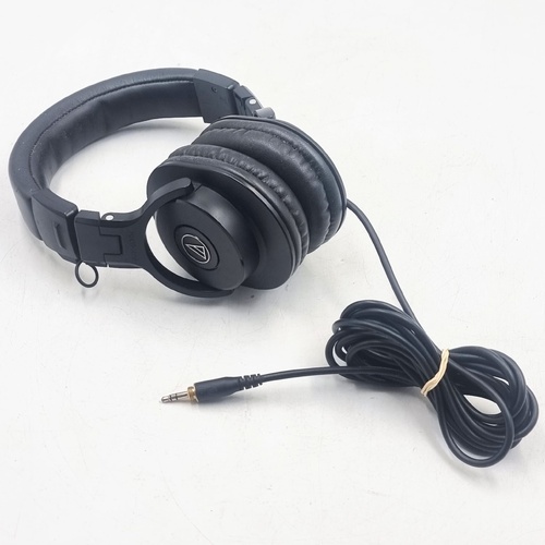 Audio-Technica ATH-M30x Studio Monitor Headphones Wired Over-Ear Black with Adapter
