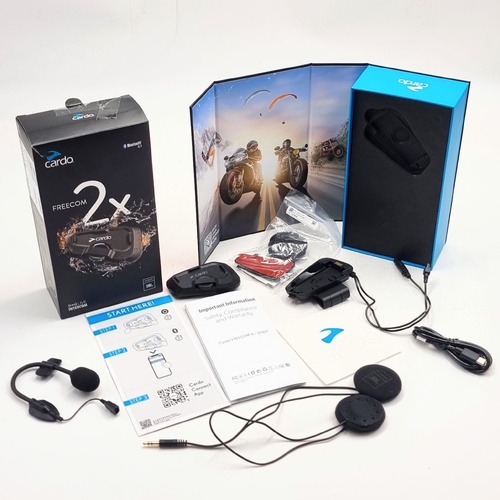 Cardo Freecom 2X Bluetooth Motorcycle Helmet Intercom