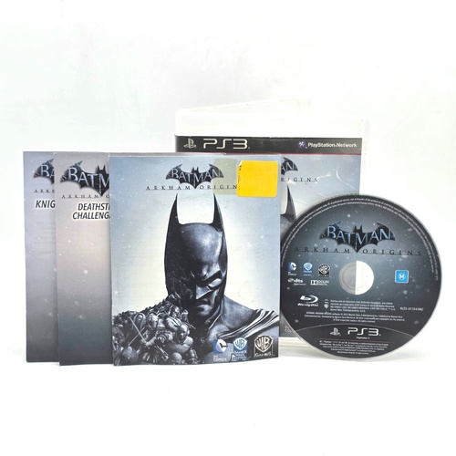 Batman Arkham Origins PlayStation 3 Action Adventure Game Complete with Manual