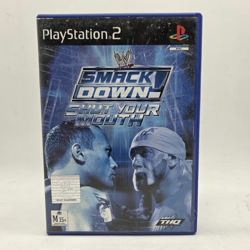 WWE SmackDown! Shut Your Mouth Sony PlayStation 2 PS2 Game PAL