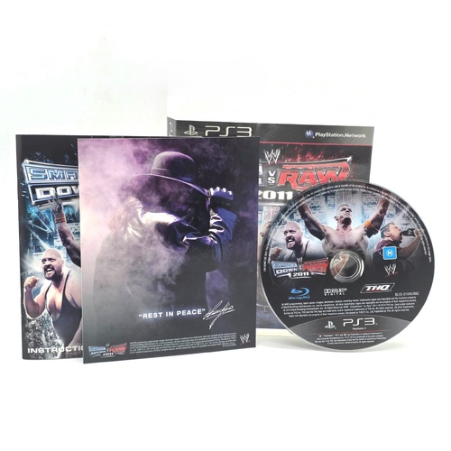 WWE SmackDown vs Raw 2011 PlayStation 3 PS3 Game Complete with Manual