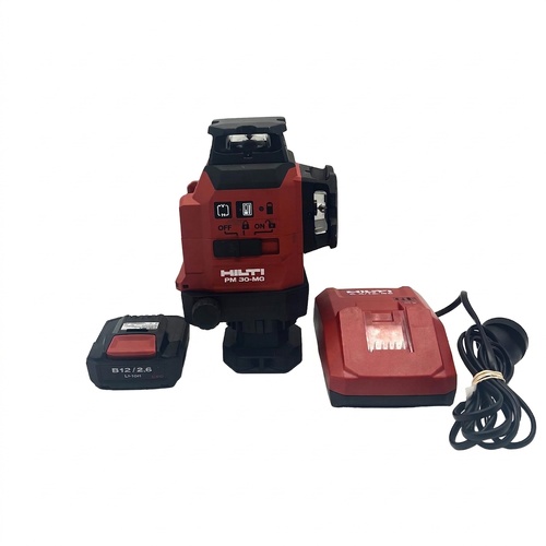 HILTI PM 30-MG 12V Green 3x360 Laser Level with 2.6Ah Battery and Charger
