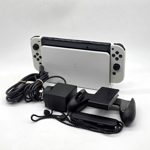 Nintendo Switch OLED HEG-001 White Console Joy-Con Dock Charger HDMI