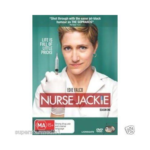 NURSE JACKIE SEASON 1  Edie Falco  Merritt Wever 3-Disc Set DVD R4 PAL