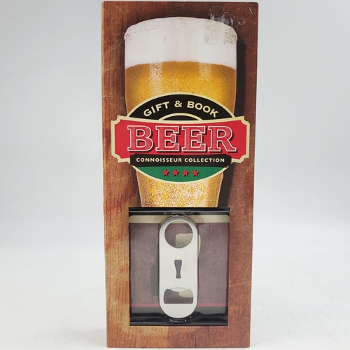 Beer Gift Set Book Bottle Opener 10 Coasters Parragon New