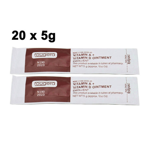 20 x 5g Fougera Vitamin A&D Ointment Aftercare Cream Tattoo Microblading