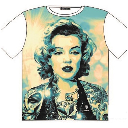 T-Shirt Marilyn Monroe Tattoo Art Street Fashion Mens Ladies AU STOCK M
