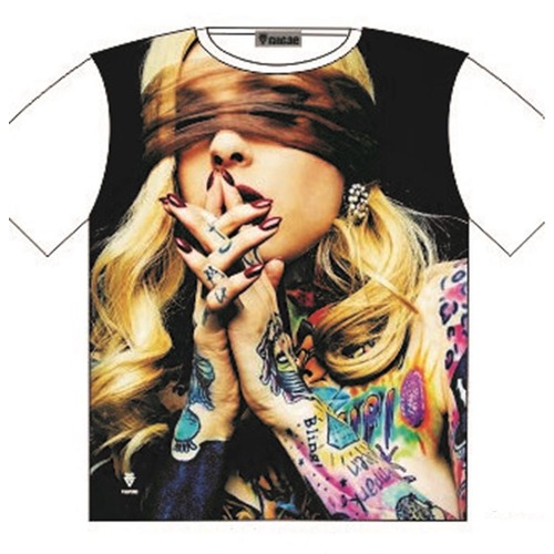 T-Shirt Blind Spot Blonde Girl Bling Street Fashion Mens Ladies AU STOCK