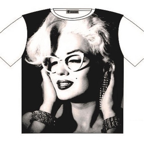 T-Shirt Marilyn Monroe with Glasses Street Fashion Mens Ladies AU STOCK [Size: M - 40in/102cm Chest]