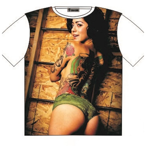 T-Shirt Sexy Rose Tattoo Girl Back Street Fashion Mens Ladies AU STOCK