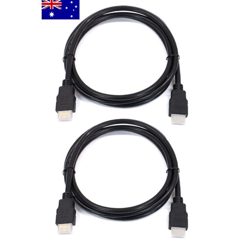 2 x HDMI V2.0 Cables 4K UHD with High Speed Ethernet 1.5m Brand New