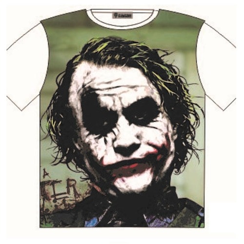 The Joker Heath Ledger character Print T-Shirt Attitude Street Fashion Mens Ladies AU STOCK [Size: M - 40in/102cm Chest]