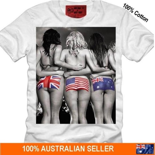 T-Shirt Patriotic Girls AUKUS Casual Street Fashion Mens Ladies AU STOCK [M]