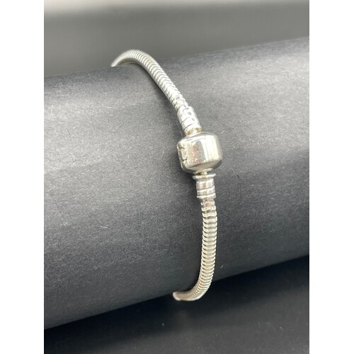 Ladies Sterling Silver Snake Link Bracelet (New)