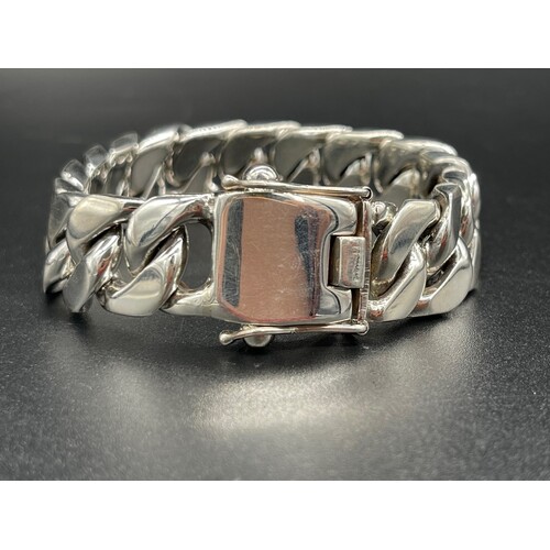 Mens 925 Sterling Silver Curb Link Bracelet (NEW)