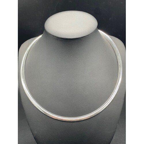 Ladies 925 Sterling Silver Snake Link Necklace NEW