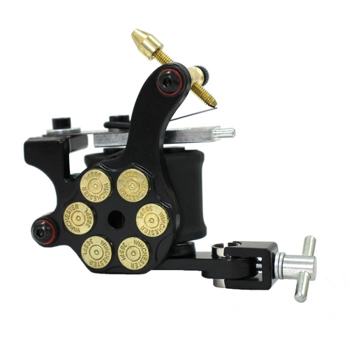 Tattoo Machine Gun for lining and shading Dual 10-wrap Coil Professional tattoo Gun BLACK Bullet Style AU STOCK