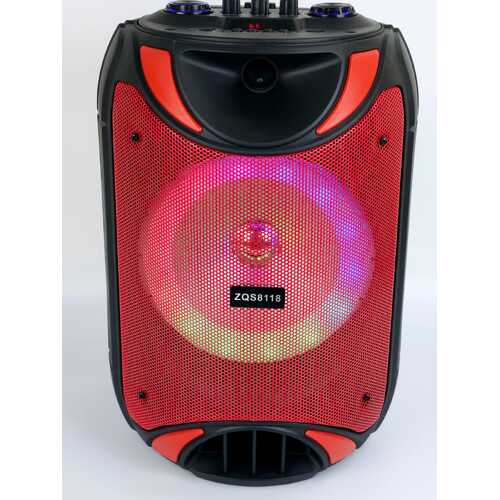 NEW SING-E 8 inch Wireless Super Bass RGB LED Party Trolley Outdoor Speaker + Mic
